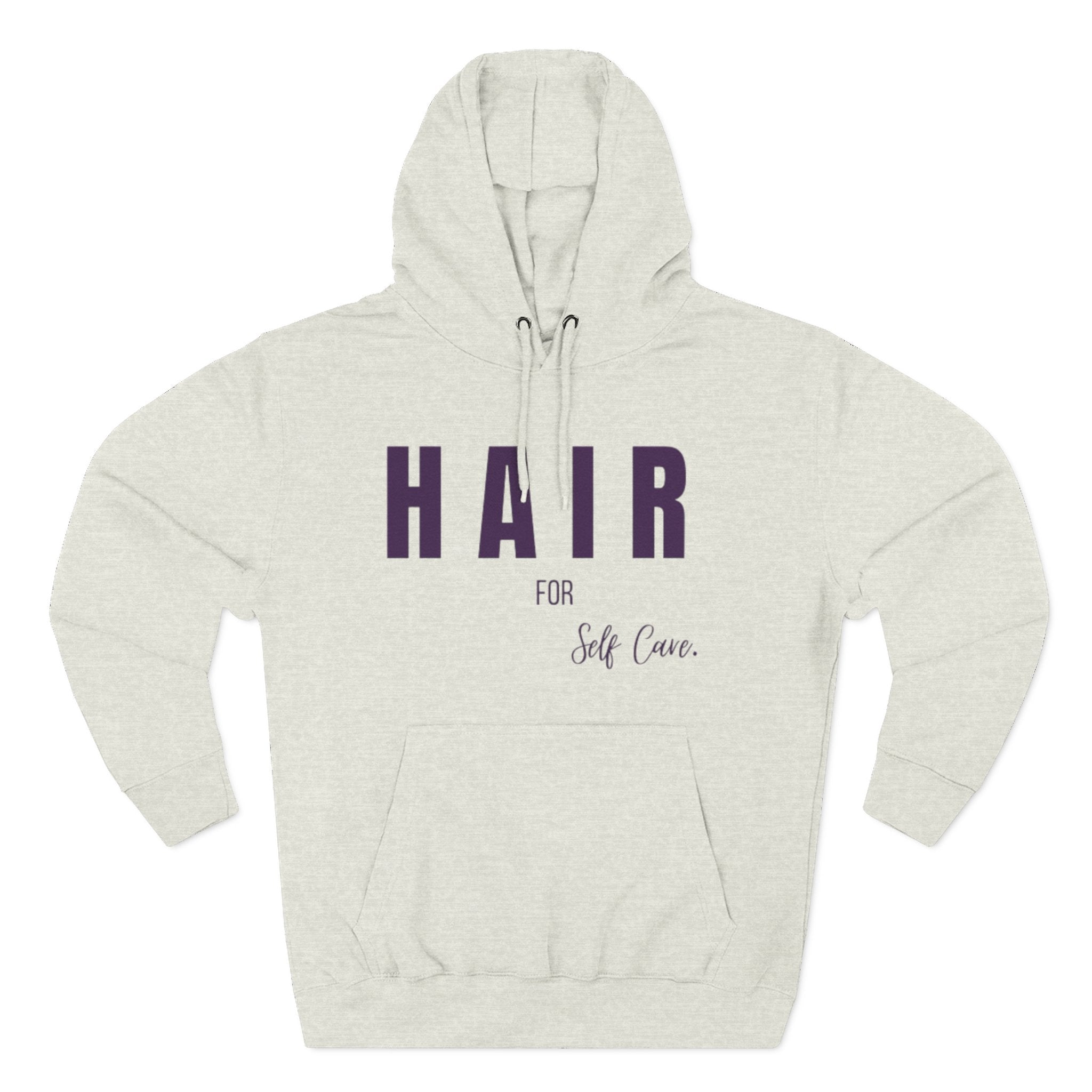 Self-Care Fleece Hoodie - Comfortable, Cozy Apparel for Relaxation, Perfect Gift for Self-Care Enthusiasts, Wellness, Reminder, Hair Care