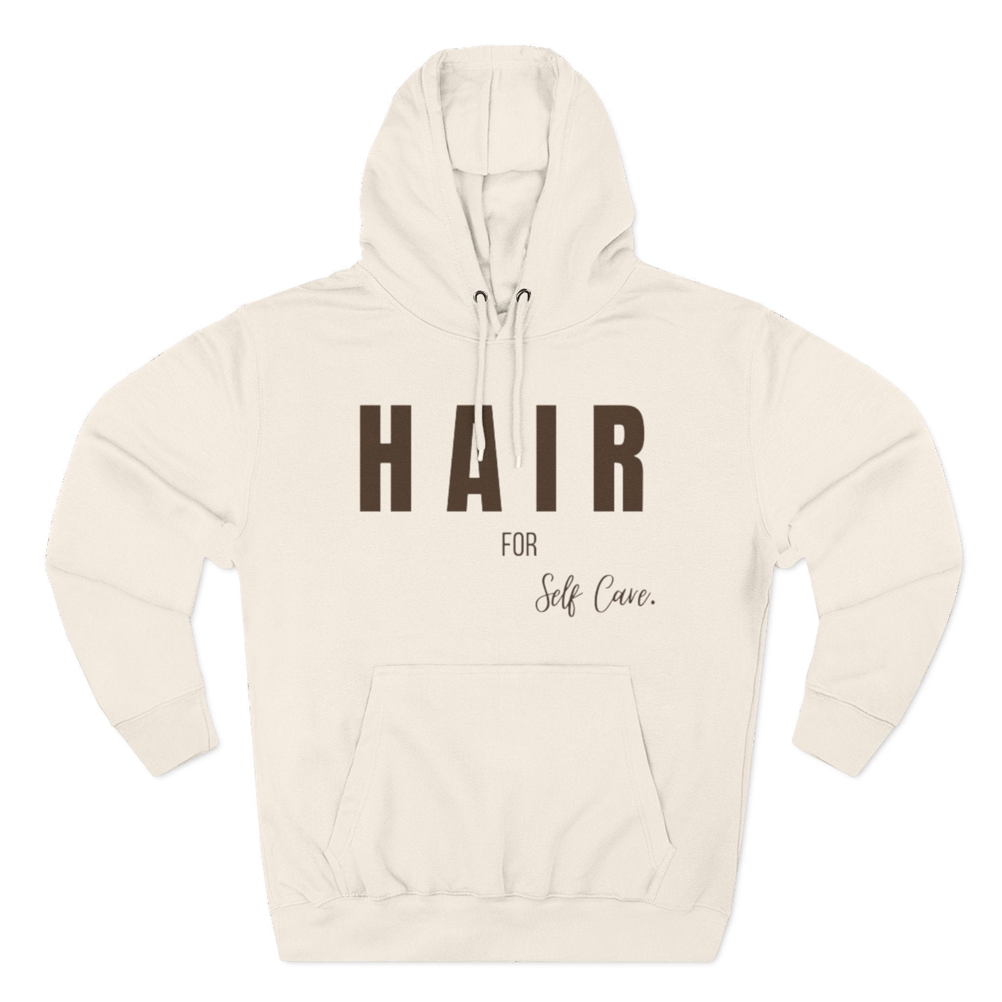 Self-Care Fleece Hoodie - Comfortable, Cozy Apparel for Relaxation, Perfect Gift for Self-Care Enthusiasts, Wellness, Reminder, Hair Care