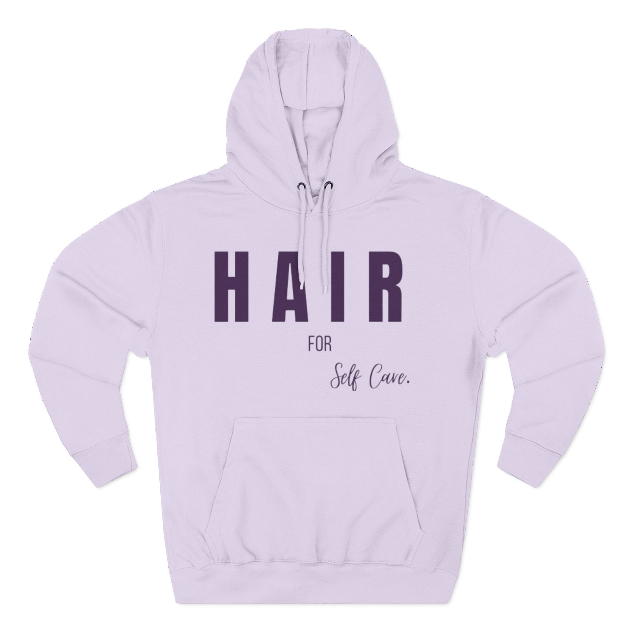 Self-Care Fleece Hoodie - Comfortable, Cozy Apparel for Relaxation, Perfect Gift for Self-Care Enthusiasts, Wellness, Reminder, Hair Care