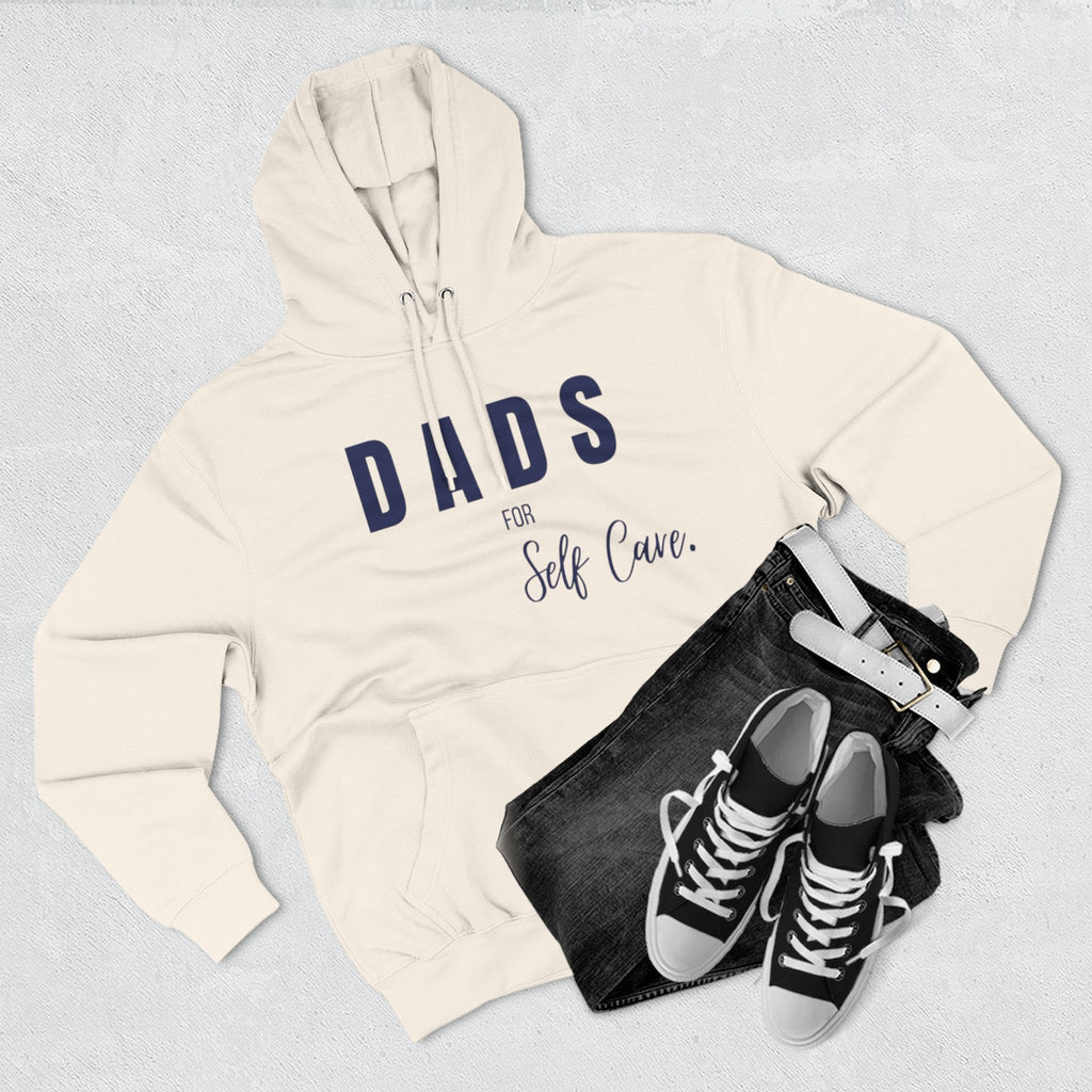 Dads Self-Care Fleece Hoodie | Cozy Gift for Fathers | Perfect for Dad's Day, Birthdays, Relaxation, Family Time, Casual Wear