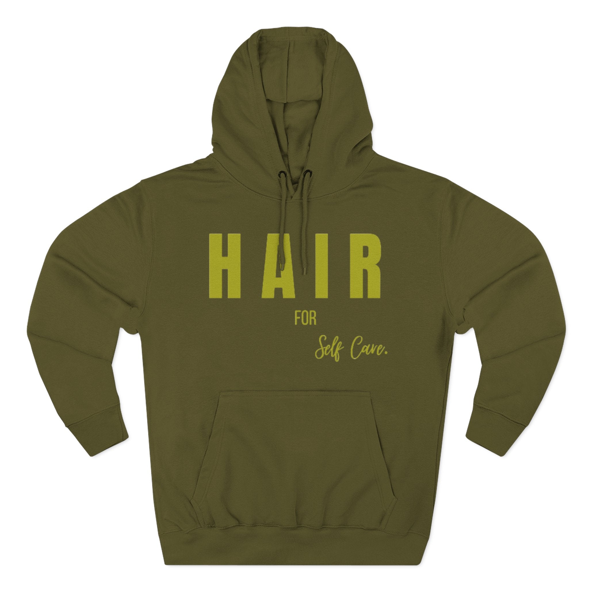 Self-Care Fleece Hoodie - Comfortable, Cozy Apparel for Relaxation, Perfect Gift for Self-Care Enthusiasts, Wellness, Reminder, Hair Care
