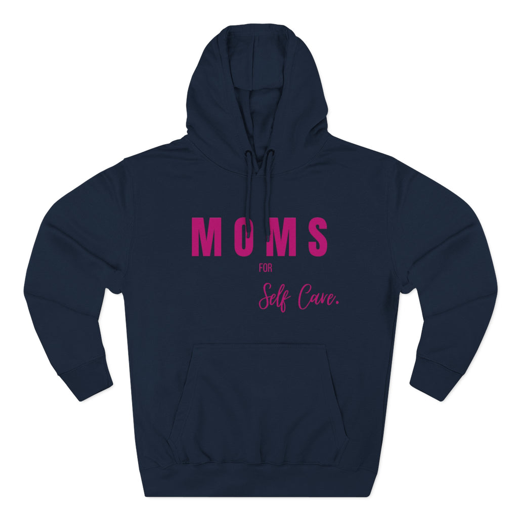 Moms Self Care Fleece Hoodie, Cozy Sweatshirt for Moms, Mother's Day Gift, Relaxation Hoodie, Self-Care Apparel