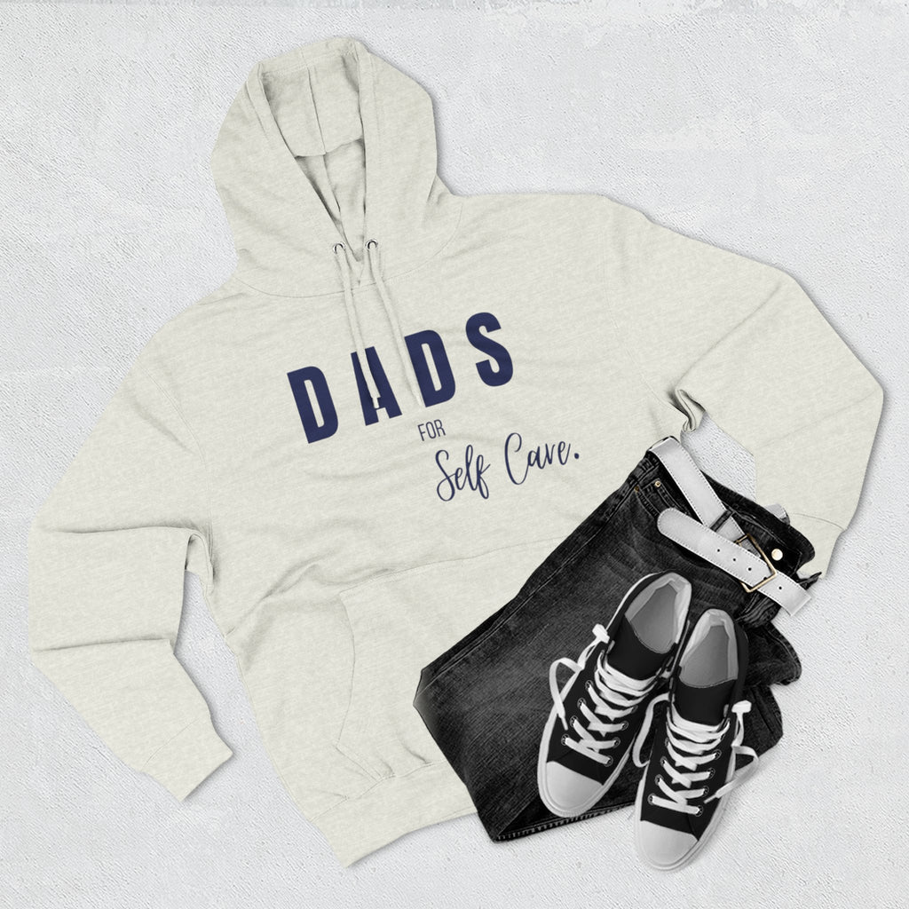 Dads Self-Care Fleece Hoodie | Cozy Gift for Fathers | Perfect for Dad's Day, Birthdays, Relaxation, Family Time, Casual Wear