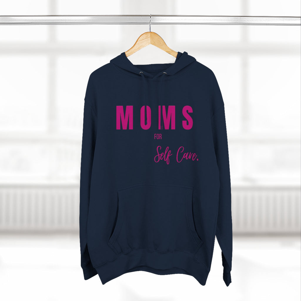 Moms Self Care Fleece Hoodie, Cozy Sweatshirt for Moms, Mother's Day Gift, Relaxation Hoodie, Self-Care Apparel