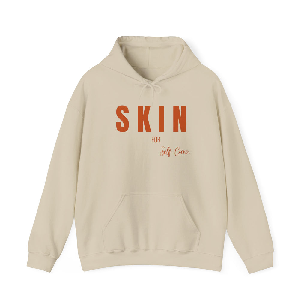 Skin For Self Care Hoodie - Unisex Heavy Blend™, Relaxed Fit Sweatshirt, Cozy Gift, Self-Care Apparel, Everyday Comfort Wear
