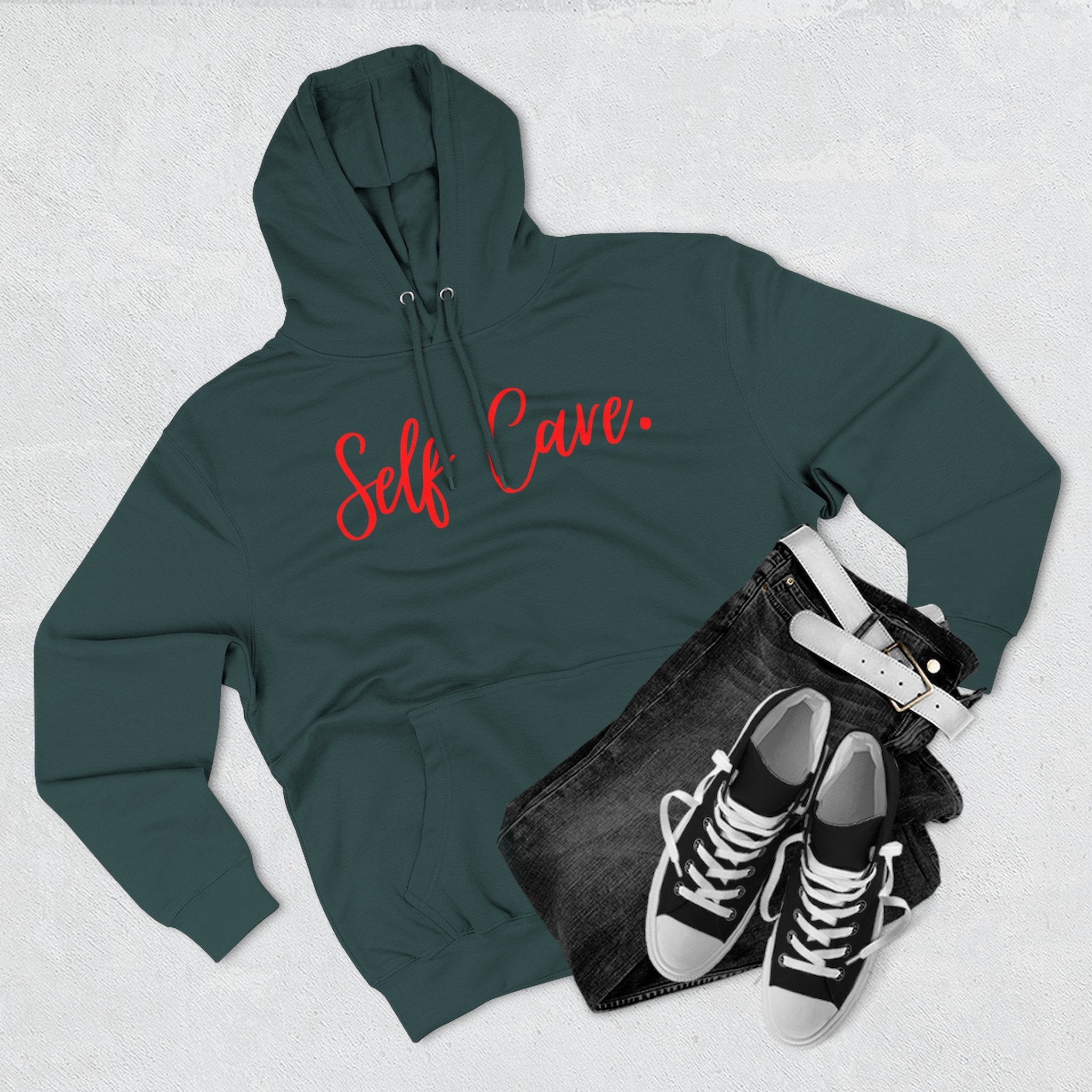 Cozy Self Cave Hoodie, Fleece Pullover, Gift for Her, Relaxation Wear, Self-Care Apparel, Winter Clothing, Birthday Present, Everyday [...]