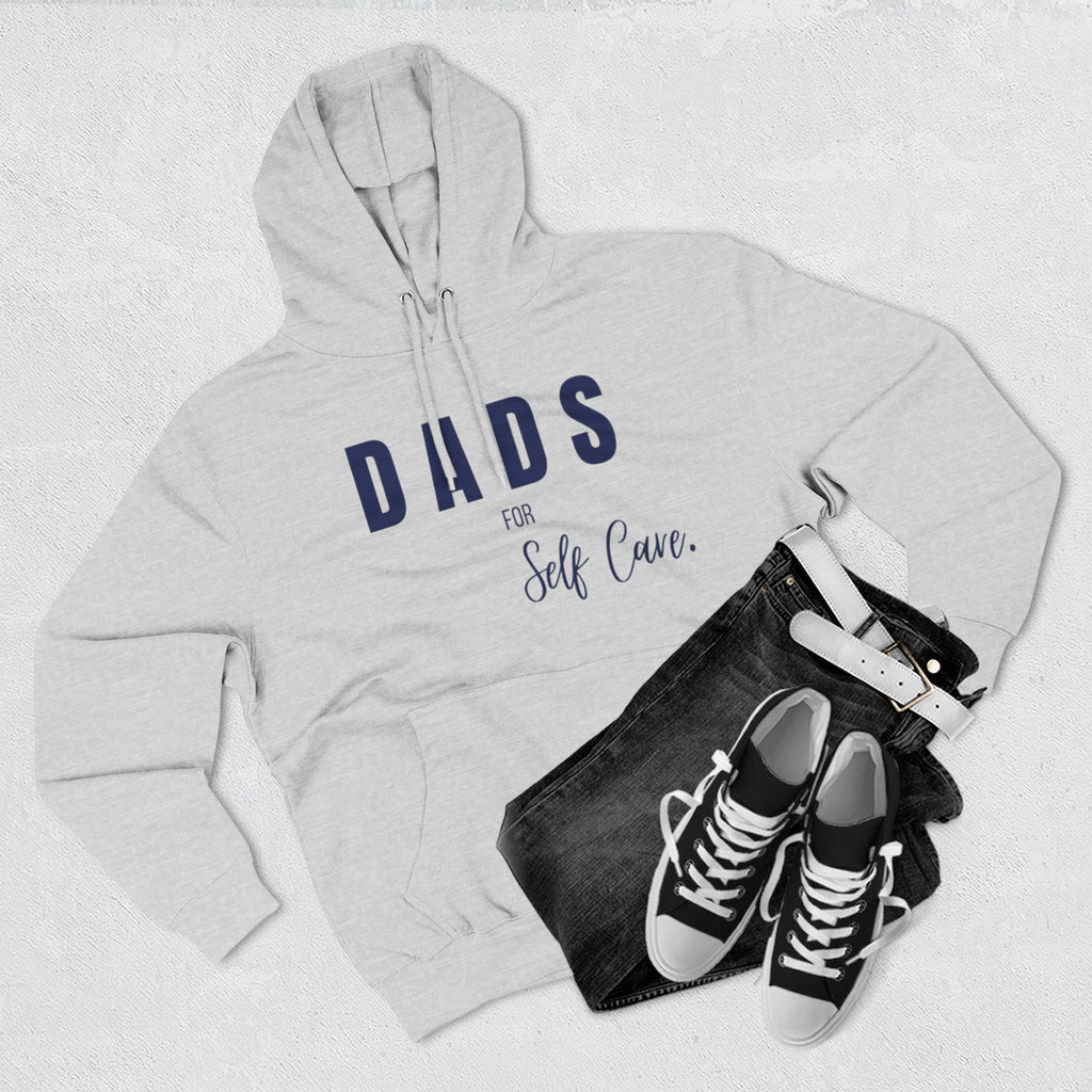 Dads Self-Care Fleece Hoodie | Cozy Gift for Fathers | Perfect for Dad's Day, Birthdays, Relaxation, Family Time, Casual Wear