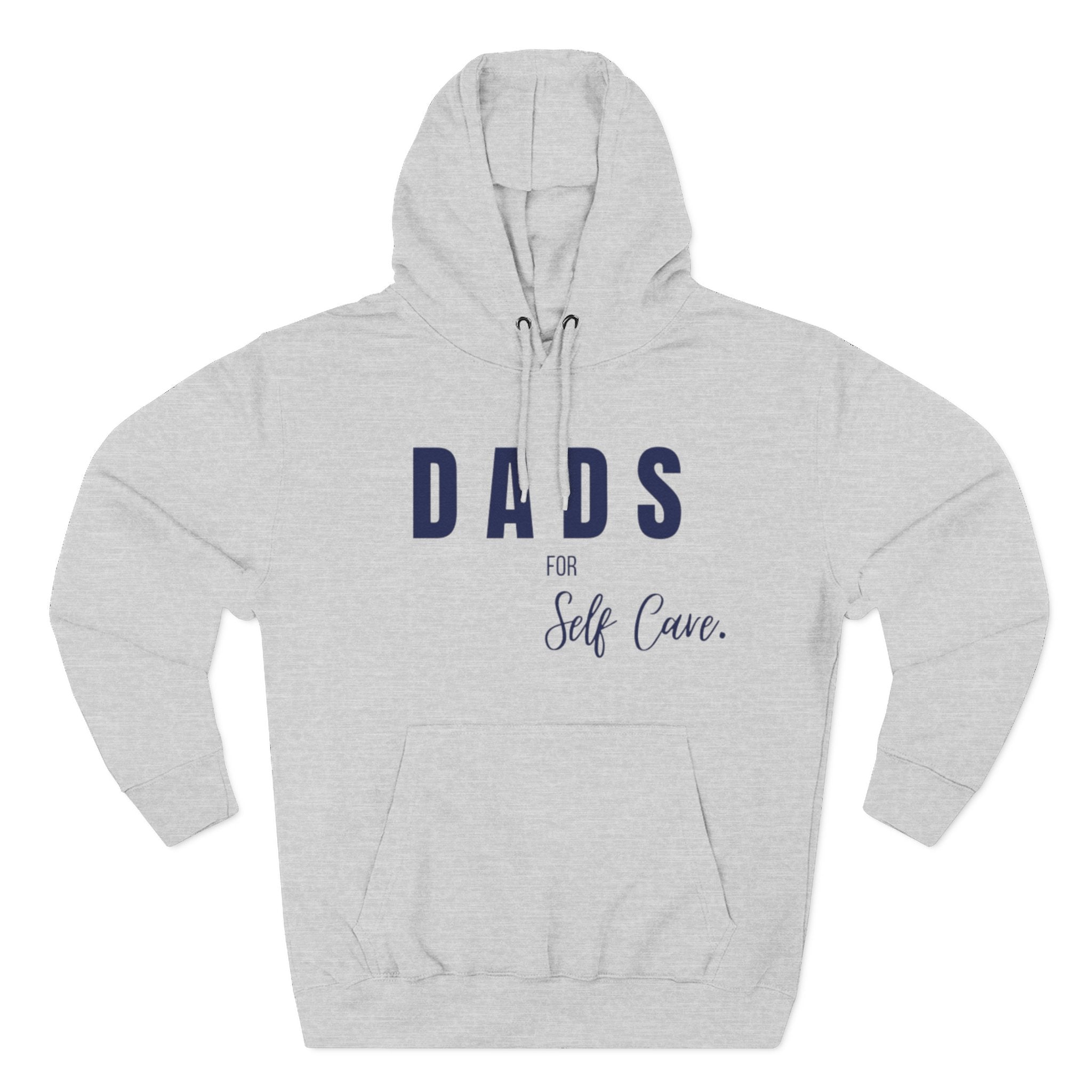 Dads Self-Care Fleece Hoodie | Cozy Gift for Fathers | Perfect for Dad's Day, Birthdays, Relaxation, Family Time, Casual Wear