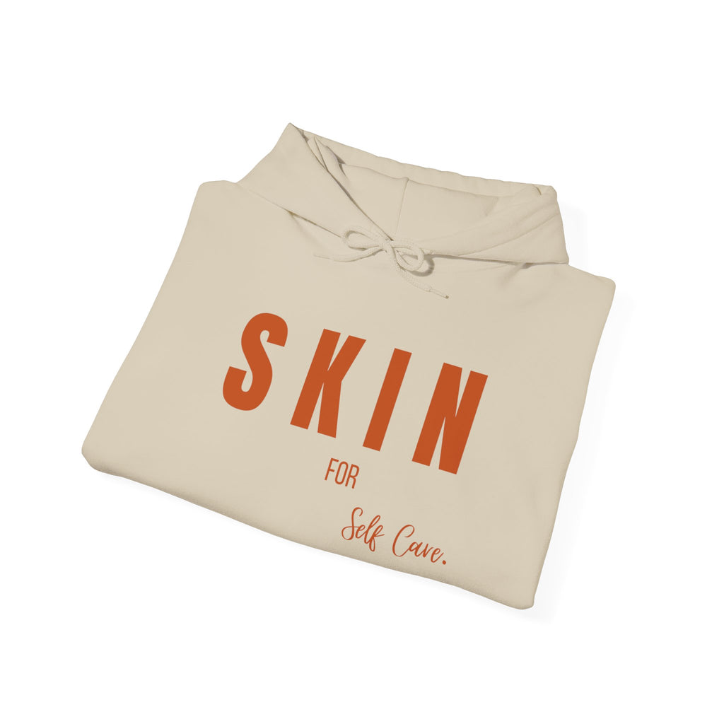 Skin For Self Care Hoodie - Unisex Heavy Blend™, Relaxed Fit Sweatshirt, Cozy Gift, Self-Care Apparel, Everyday Comfort Wear