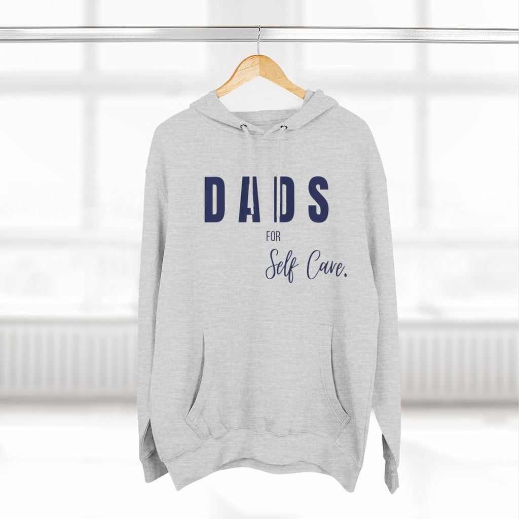 Dads Self-Care Fleece Hoodie | Cozy Gift for Fathers | Perfect for Dad's Day, Birthdays, Relaxation, Family Time, Casual Wear