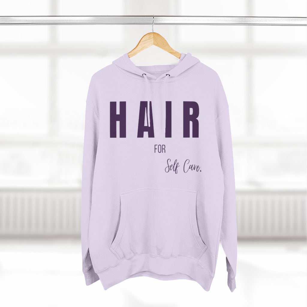 Self-Care Fleece Hoodie - Comfortable, Cozy Apparel for Relaxation, Perfect Gift for Self-Care Enthusiasts, Wellness, Reminder, Hair Care