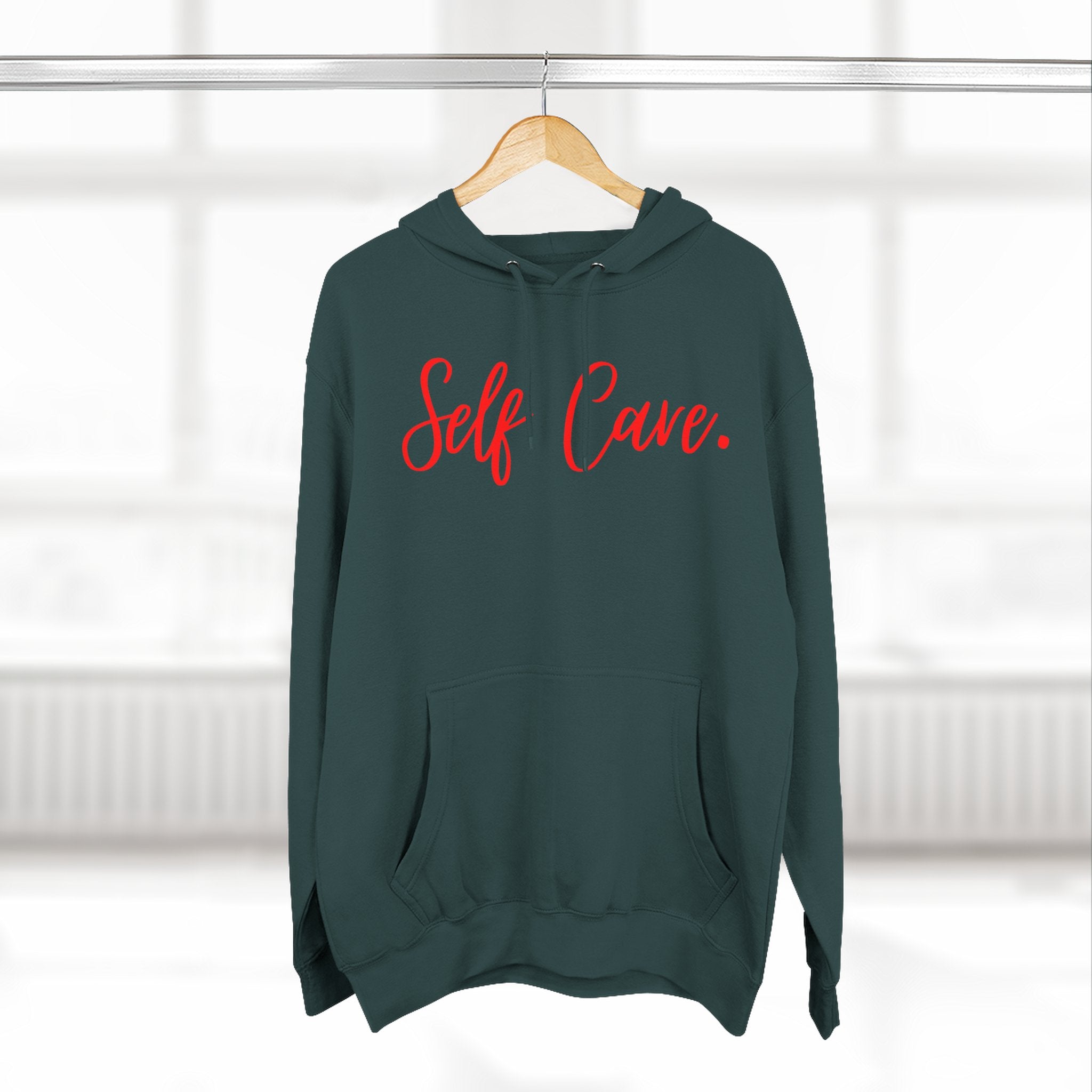 Cozy Self Cave Hoodie, Fleece Pullover, Gift for Her, Relaxation Wear, Self-Care Apparel, Winter Clothing, Birthday Present, Everyday [...]