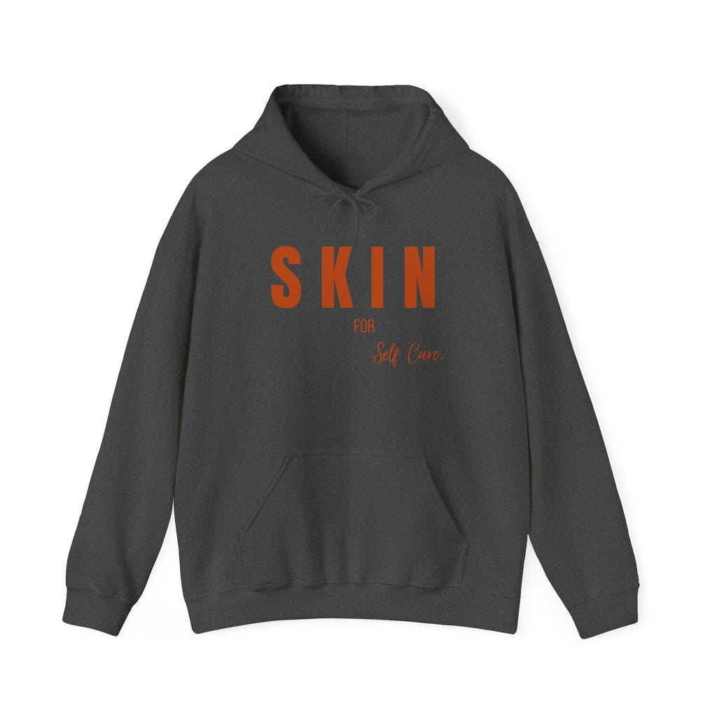 Skin For Self Care Hoodie - Unisex Heavy Blend™, Relaxed Fit Sweatshirt, Cozy Gift, Self-Care Apparel, Everyday Comfort Wear