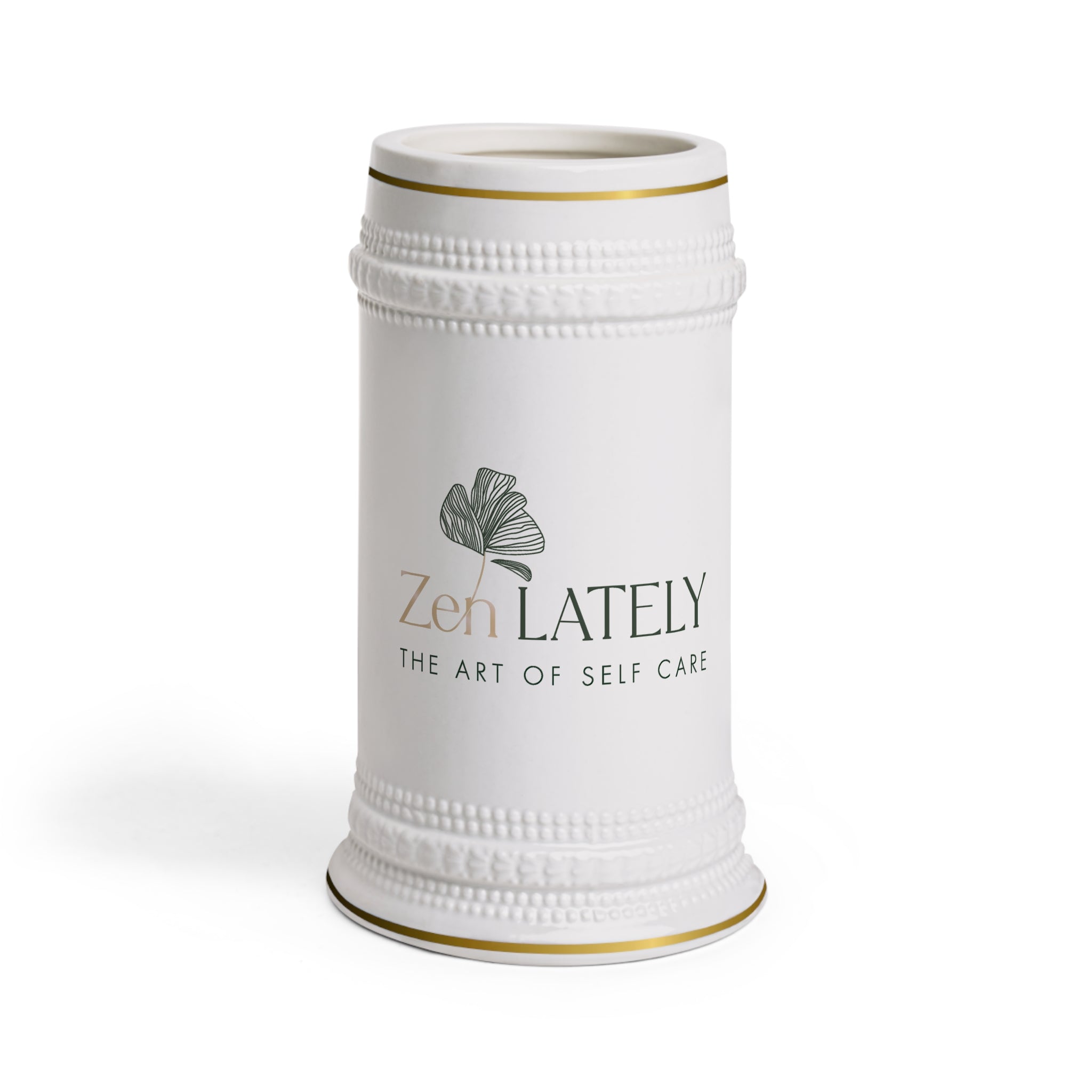 Zen Lately Mug | Self Care Drinkware, Personalized Gift, Home Bar Accessory, Cozy Vibe, Unique Decor