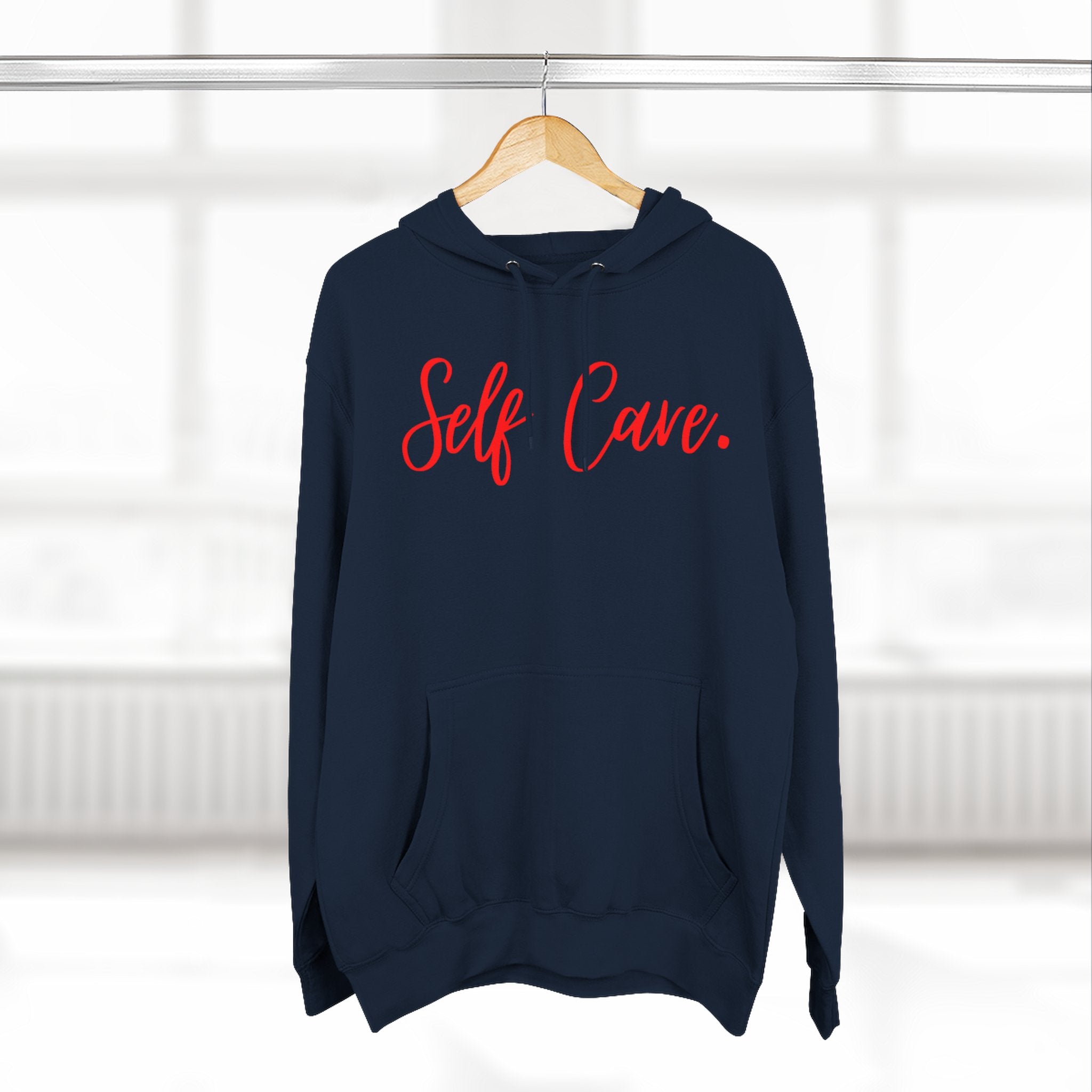 Cozy Self Cave Hoodie, Fleece Pullover, Gift for Her, Relaxation Wear, Self-Care Apparel, Winter Clothing, Birthday Present, Everyday [...]
