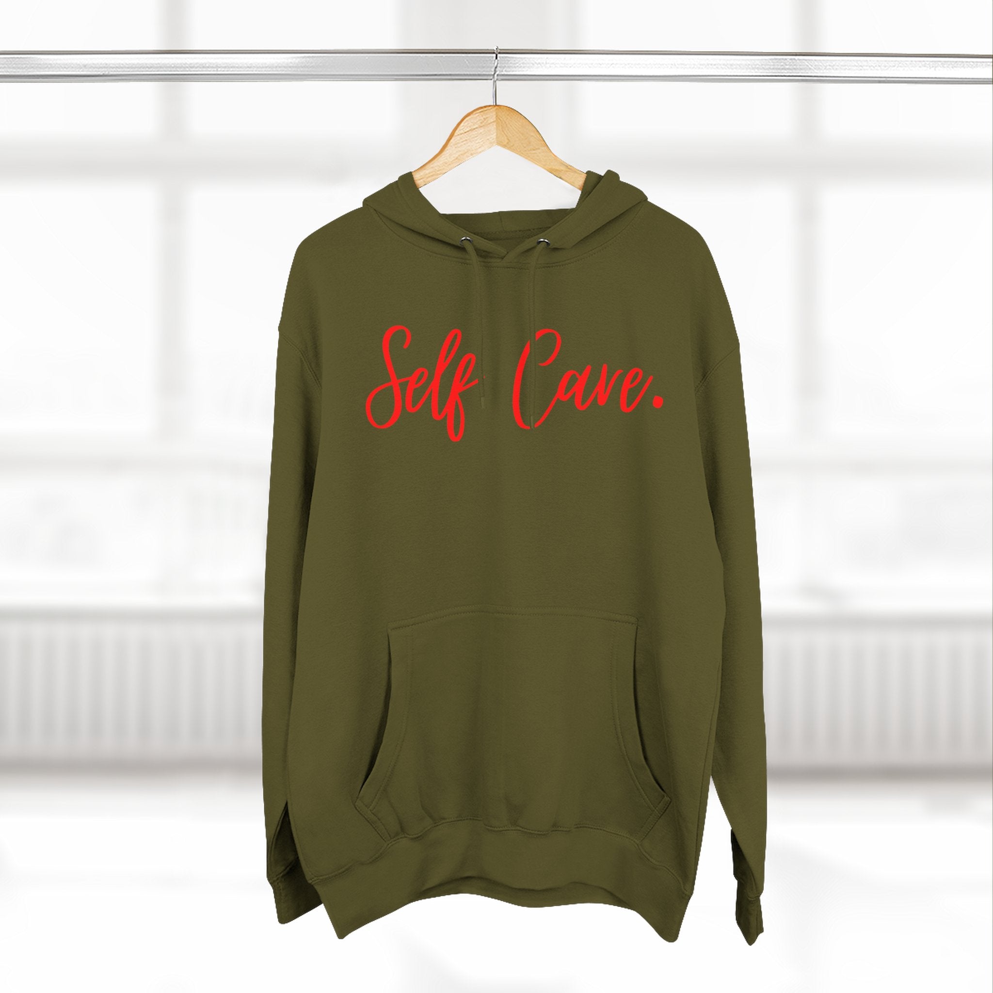Cozy Self Cave Hoodie, Fleece Pullover, Gift for Her, Relaxation Wear, Self-Care Apparel, Winter Clothing, Birthday Present, Everyday [...]