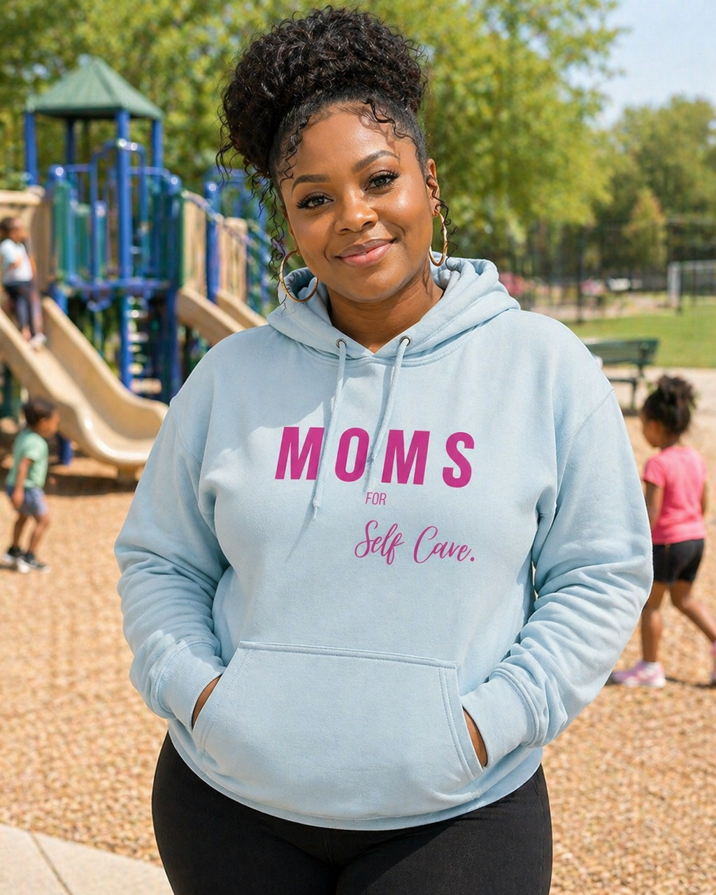 Moms Self Care Fleece Hoodie, Cozy Sweatshirt for Moms, Mother's Day Gift, Relaxation Hoodie, Self-Care Apparel