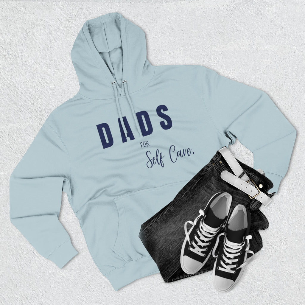 Dads Self-Care Fleece Hoodie | Cozy Gift for Fathers | Perfect for Dad's Day, Birthdays, Relaxation, Family Time, Casual Wear