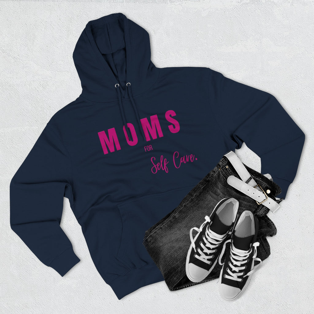 Moms Self Care Fleece Hoodie, Cozy Sweatshirt for Moms, Mother's Day Gift, Relaxation Hoodie, Self-Care Apparel