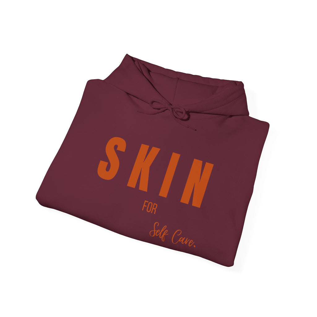 Skin For Self Care Hoodie - Unisex Heavy Blend™, Relaxed Fit Sweatshirt, Cozy Gift, Self-Care Apparel, Everyday Comfort Wear