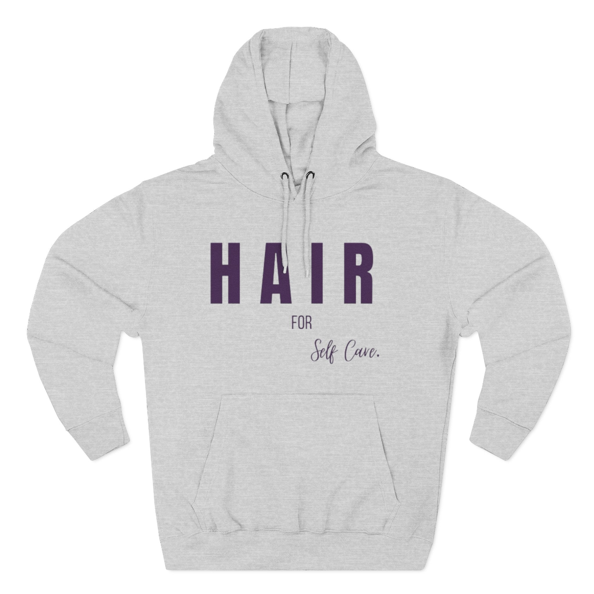 Self-Care Fleece Hoodie - Comfortable, Cozy Apparel for Relaxation, Perfect Gift for Self-Care Enthusiasts, Wellness, Reminder, Hair Care