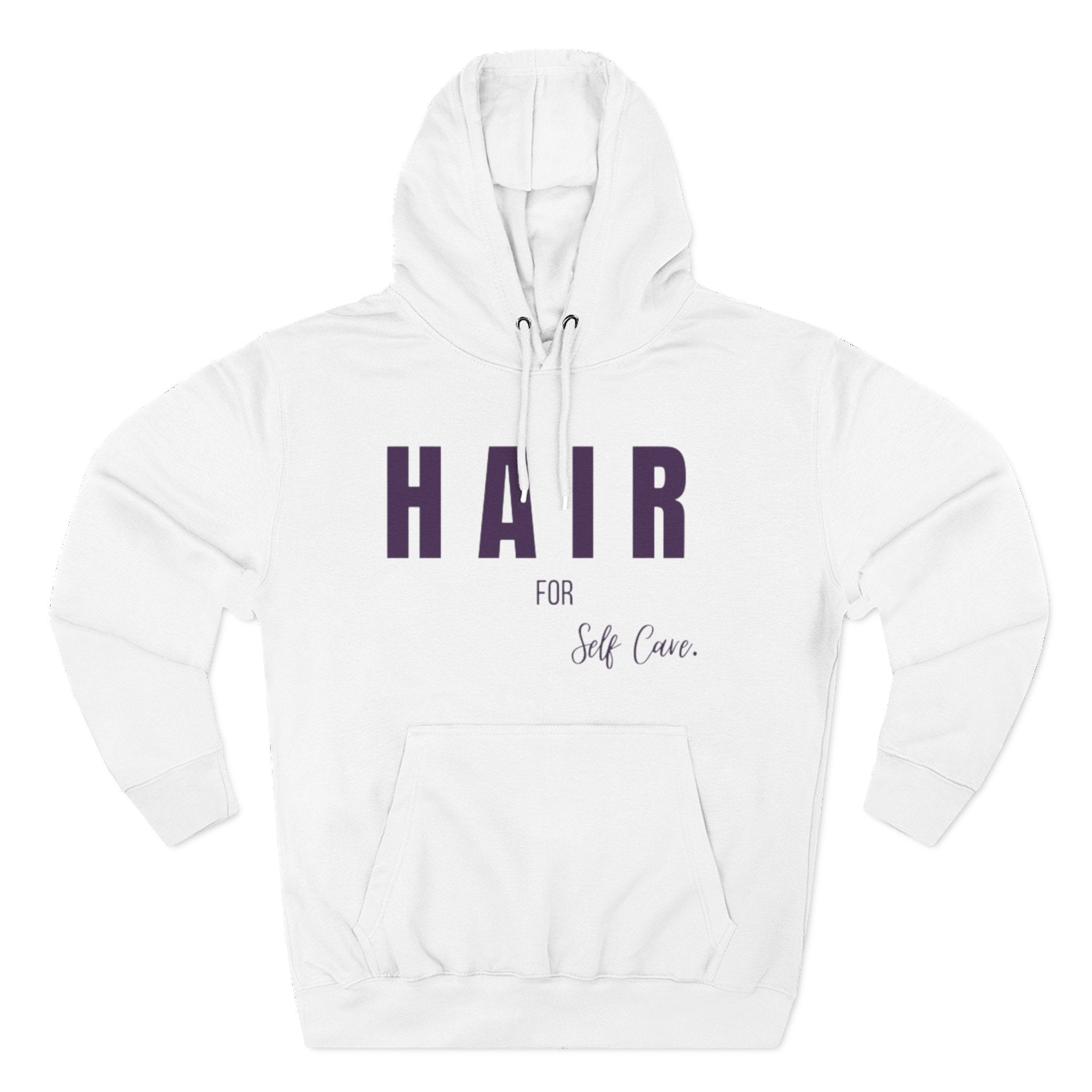 Self-Care Fleece Hoodie - Comfortable, Cozy Apparel for Relaxation, Perfect Gift for Self-Care Enthusiasts, Wellness, Reminder, Hair Care