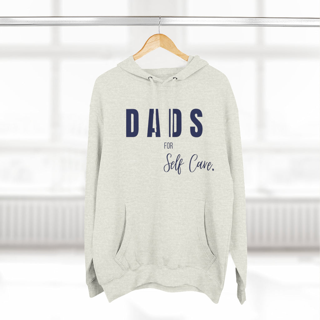Dads Self-Care Fleece Hoodie | Cozy Gift for Fathers | Perfect for Dad's Day, Birthdays, Relaxation, Family Time, Casual Wear