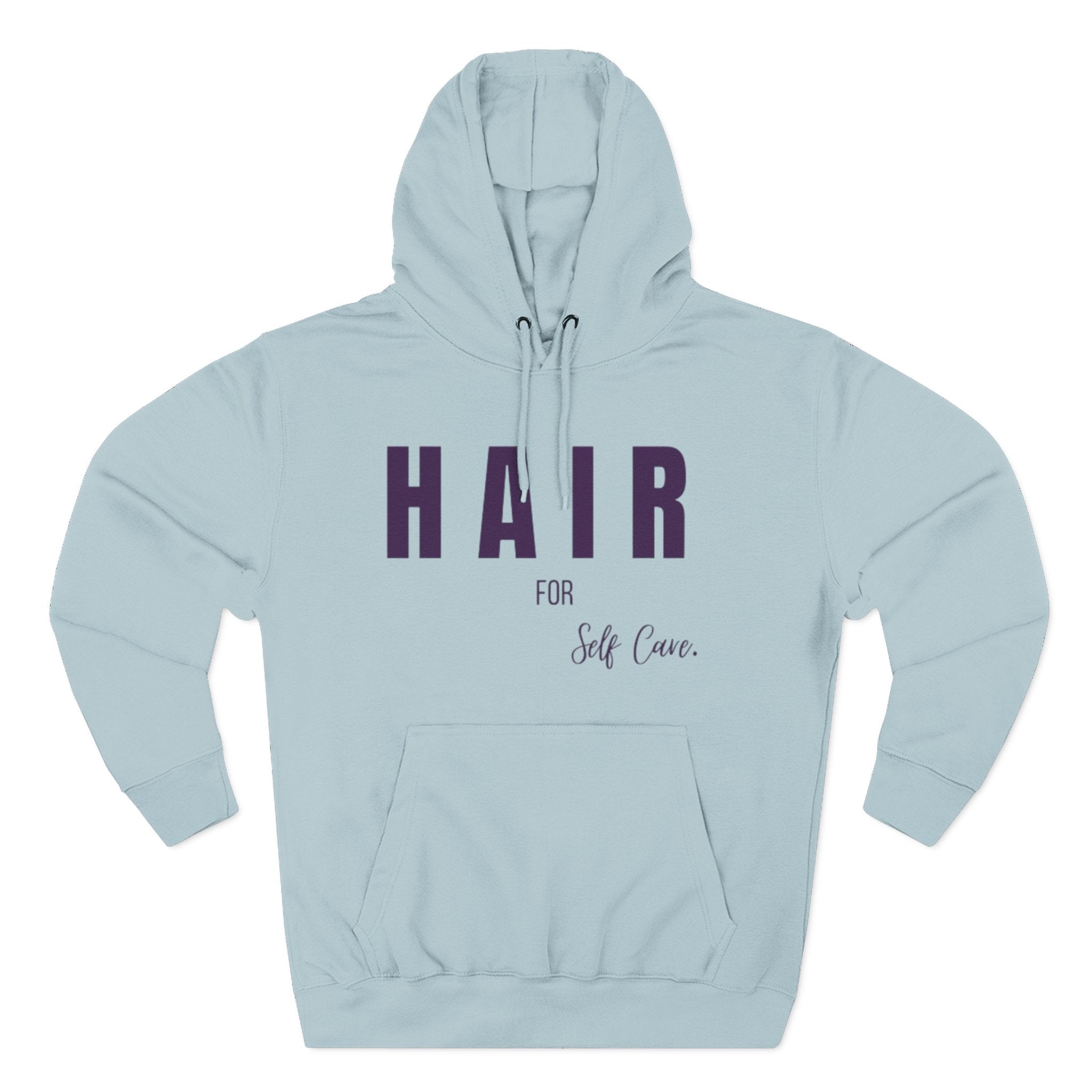 Self-Care Fleece Hoodie - Comfortable, Cozy Apparel for Relaxation, Perfect Gift for Self-Care Enthusiasts, Wellness, Reminder, Hair Care