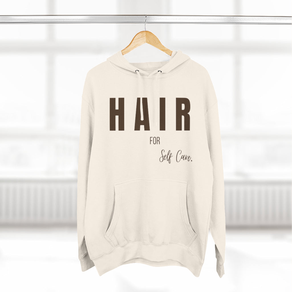 Self-Care Fleece Hoodie - Comfortable, Cozy Apparel for Relaxation, Perfect Gift for Self-Care Enthusiasts, Wellness, Reminder, Hair Care