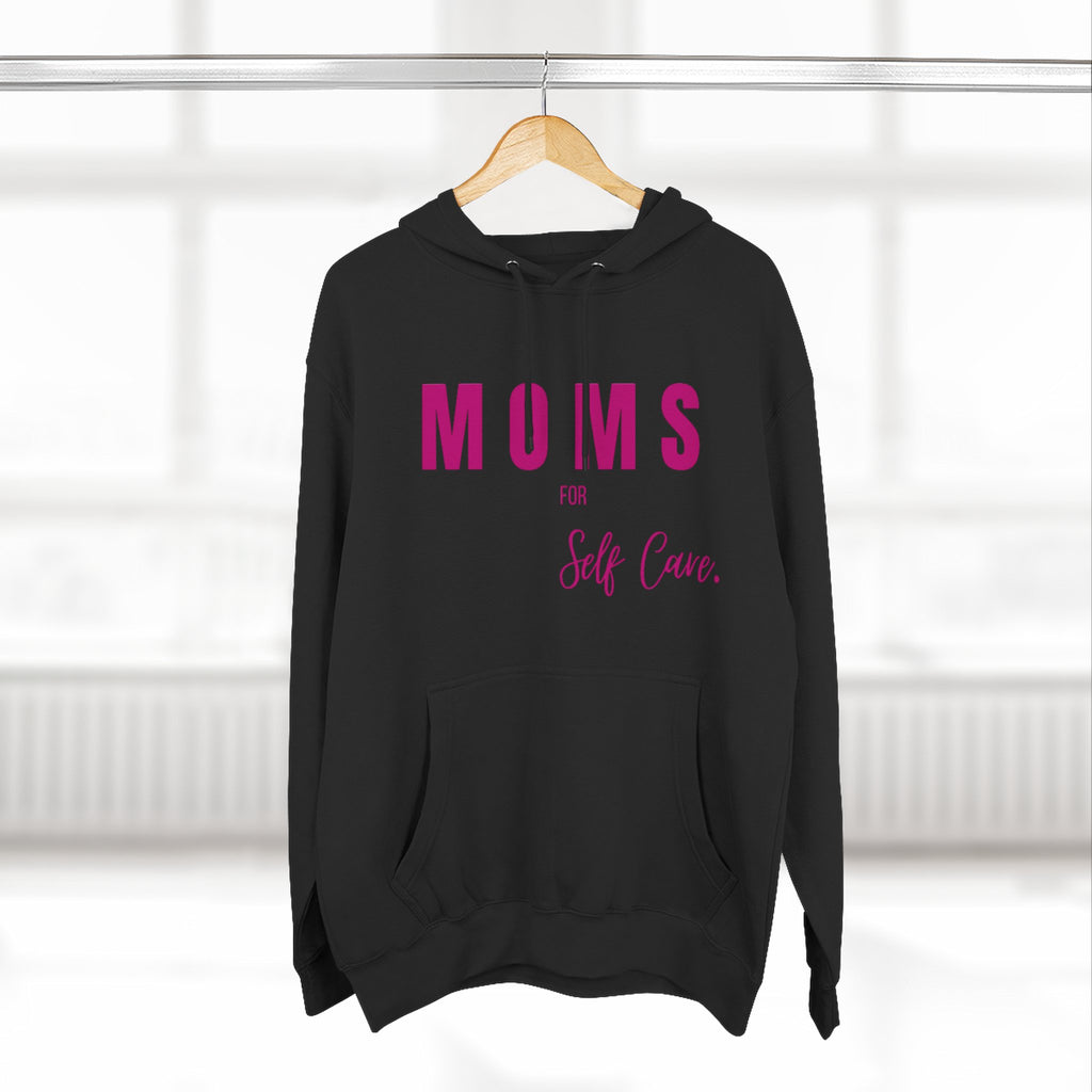 Moms Self Care Fleece Hoodie, Cozy Sweatshirt for Moms, Mother's Day Gift, Relaxation Hoodie, Self-Care Apparel