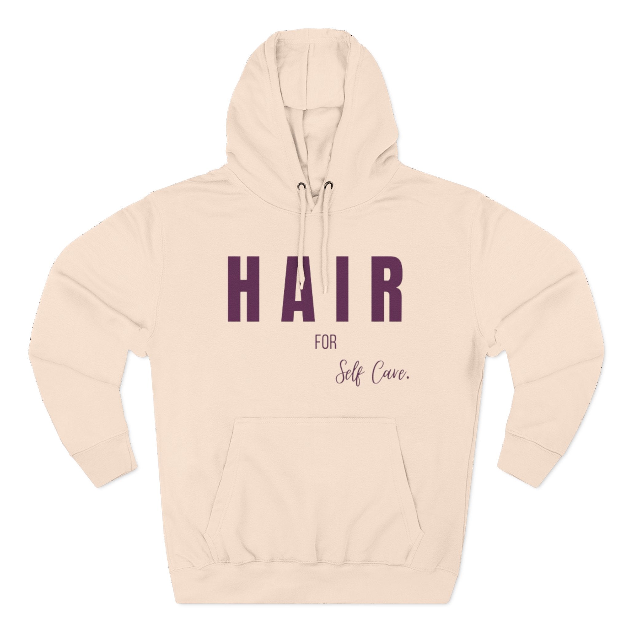 Self-Care Fleece Hoodie - Comfortable, Cozy Apparel for Relaxation, Perfect Gift for Self-Care Enthusiasts, Wellness, Reminder, Hair Care