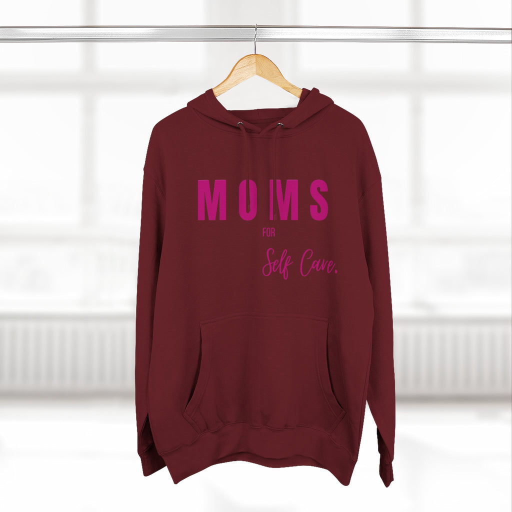 Moms Self Care Fleece Hoodie, Cozy Sweatshirt for Moms, Mother's Day Gift, Relaxation Hoodie, Self-Care Apparel